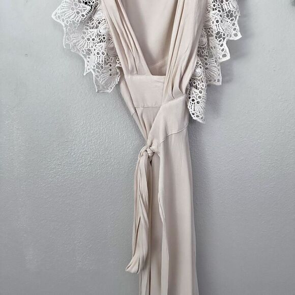 JENS PIRATE BOOTY x FREE PEOPLE | Poppy Ivory Cream Crochet Lace Maxi | Small - Picture 11 of 13